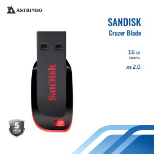 SanDisk Cruzer Blade USB Flash Drive, CZ50 16GB-Sa