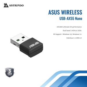 USB-AX55 Nano AX1800 Dual Band WiFi 6 USB Adapter-