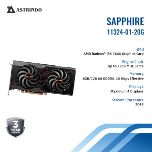 SAPPHIRE PULSE AMD RADEON™ RX 7600 GAMING 8GB GDDR