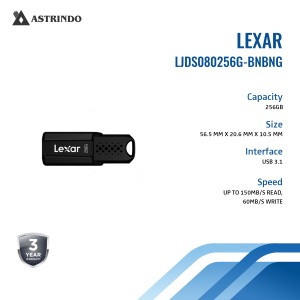 Lexar Flashdisk JumpDrive S80 256GB USB Flash Driv