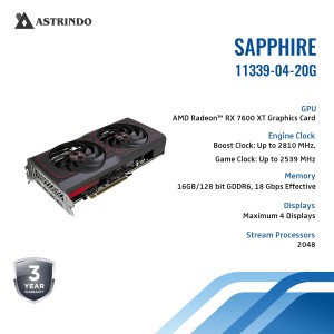 Sapphire Pulse AMD Radeon RX 7600 XT GDDR6 16GB Gr