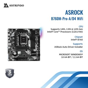 Motherboard B760M Pro-A D4 WiFi Intel LGA1700 DDR4