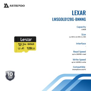 Lexar Gold Micro SD 128GB MicroSDXC UHS-II V60 Pro