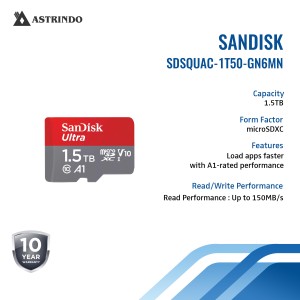 SanDisk Ultra Micro SD Card SDSQUAC 1.5TB SDXC UHS
