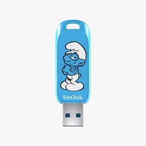 SanDisk Flasdisk 64GB Smurfs USB 3.2 Type-A Brainy