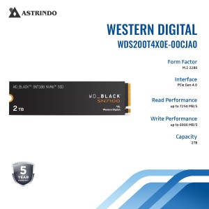 WD SSD Black SN7100 NVMe M.2 2280 SSD Internal 2TB