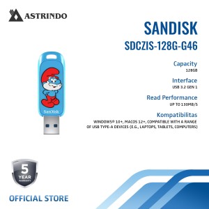 SanDisk Flasdisk 128GB Smurfs USB 3.2 Type-A Papa 