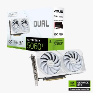 ASUS Dual GeForce RTX™ 5060 Ti 16GB GDDR7 White OC