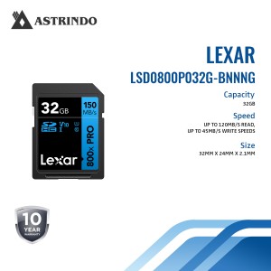 Lexar SD Card Professional 800x PRO SDXC UHS-I Mem