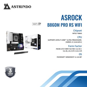 Asrock Motherboard B860M Pro RS WiFi-Asrock Mother
