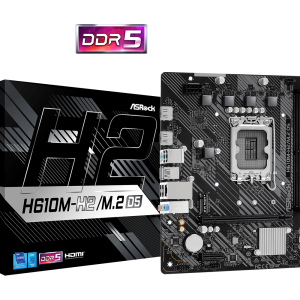 ASRock Intel 1700 H610M-H2/M.2 D5 Motherboard-ASRo