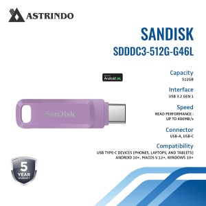 SanDisk Ultra Dual Drive Go USB Type-C - 512GB (La
