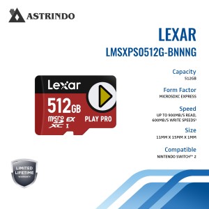 Lexar 512GB PLAY PRO microSDXC Express Card-Lexar 