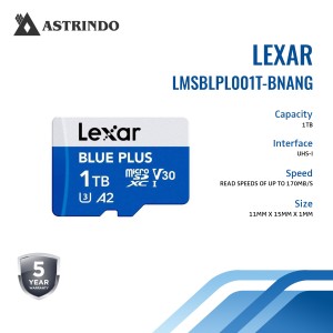 Kartu Memori Lexar Micro SD LMSBLUE001T-BNANG Capa
