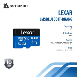 Lexar 1TB Blue Micro SD Card Up to 160MB/s, microS