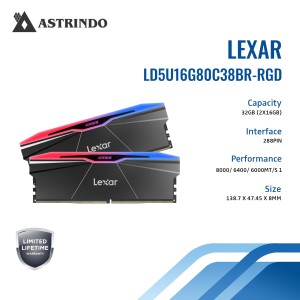 Lexar ARES Gen2 RGB DDR5 RAM 32GB Kit (2 x 16GB) 8