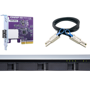 QNAP TL-R400S Bay SAYA, 1U Short Depth Rackmount-Q