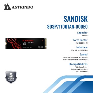 SANDISK Optimus GX 7100 NVMe™ SSD Read Performance