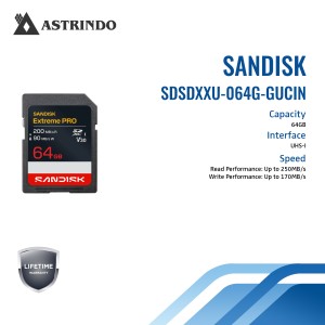 SANDISK® Extreme PRO SD UHS-I Card ~64GB (SDSDXXU-