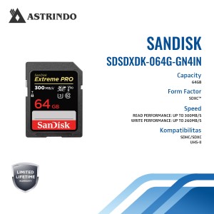 Kartu SanDisk Extreme PRO® SDHC™ dan SDXC™ UHS-II 