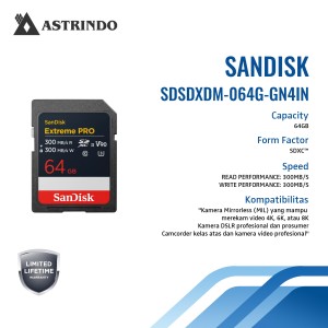 Kartu SanDisk Extreme PRO SD UHS-II (V90) Read Per