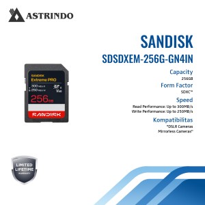 Kartu SANDISK Extreme PRO SDXC™ UHS-II V60 Read Pe