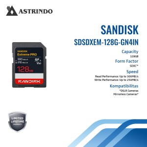 Kartu SANDISK Extreme PRO SDXC™ UHS-II V60 Read Pe