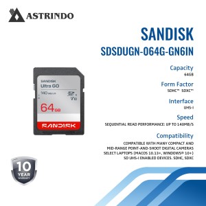 SANDISK Ultra GO SDHC and SDXC UHS-I Card - 64GB-S