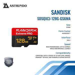 SANDISK Extreme PRO microSD™ UHS-I Card - 128GB-SA