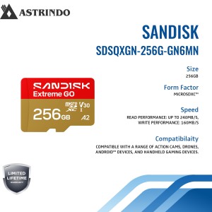 SANDISK Extreme GO microSD™ UHS-I Card - 256GB-SAN