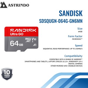 SANDISK Ultra GO microSD™ UHS-I Card - 64GB-SANDIS