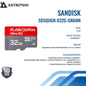 SANDISK Ultra GO microSD™ UHS-I Card - 32GB-SANDIS
