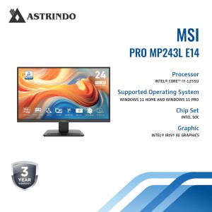 MSI PRO MP243L E14 24" FHD 144Hz Flat Business & P