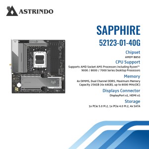 Sapphire NITRO+ B850M WIFI mATX Mainboard DP/HDMI/