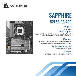 Sapphire Nitro+ B850A WiFi 7 motherboard, Socket A