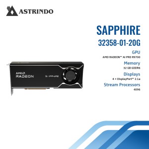 Sapphire AMD Radeon AI PRO R9700 32G GDDR6 LITE-Sa