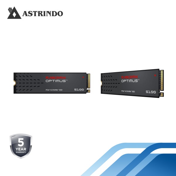 SANDISK Optimus 5100 NVMe™ SSD Read Performance Up to 6,600MB/s- 500GB