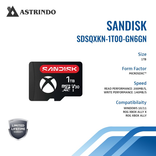SANDISK microSD Card for ROG Xbox Ally (X) - 1TB
