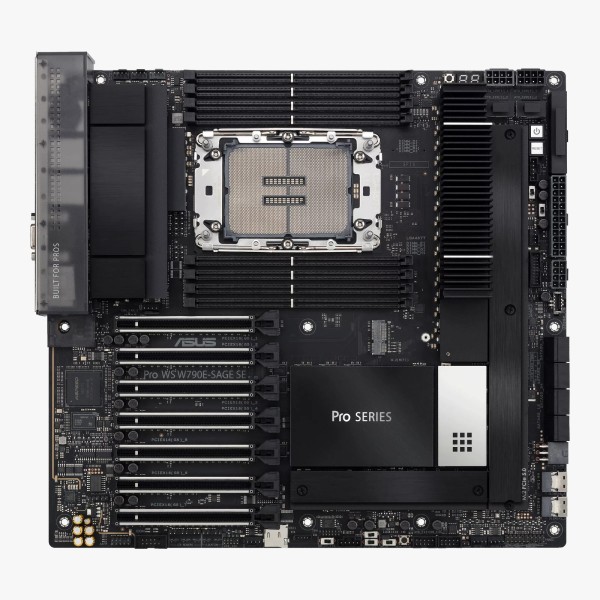 Asus Pro WS W790E-SAGE SE Intel® W790 (LGA 4677) EEB workstation motherboard, PCIe 5.0 x16, M.2, Dua
