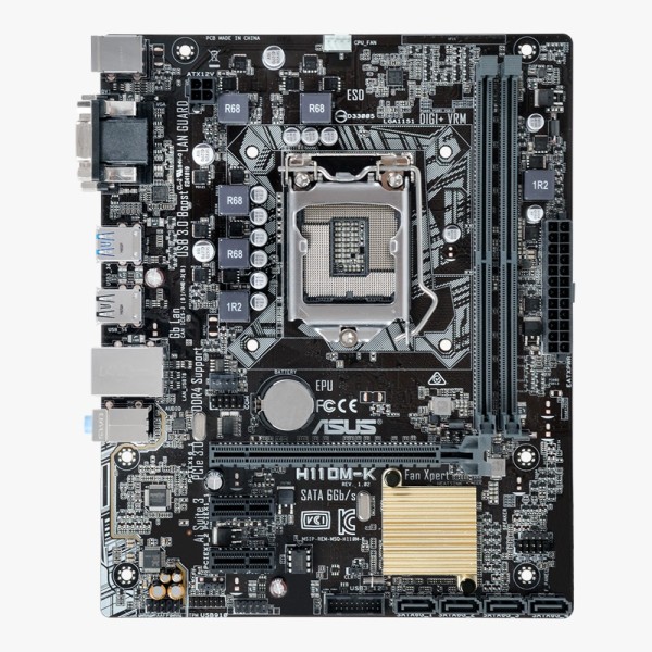 Asus Motherboard H110M-K Intel® 6th Core™ i7/ Core™ i5 / Core™ i3, Pentium® and Celeron® processors