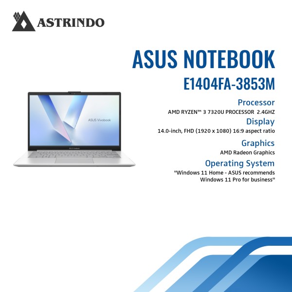 Asus Vivobook Go 14 E1404FA 3853M - Cool SIlver