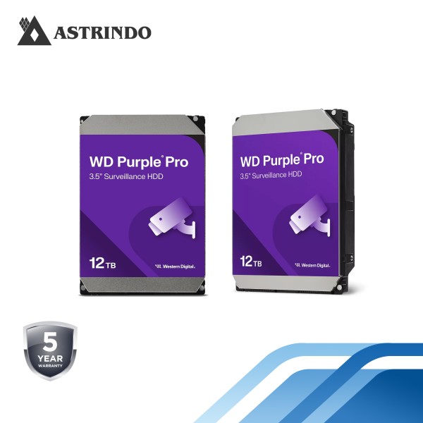 WD Purple Pro Smart Video Hard Drive - 12TB