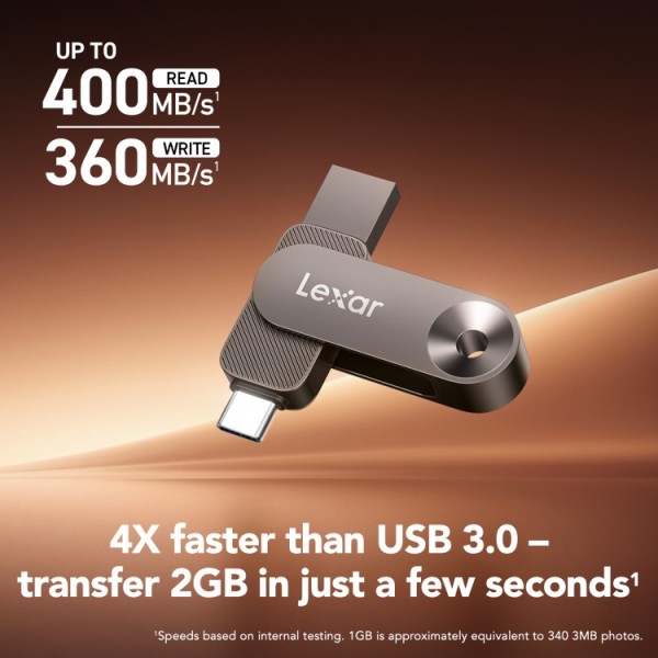 Lexar® JumpDrive Solid State Dual Drive D500 USB 3.2 Gen 1 Type C - 512GB