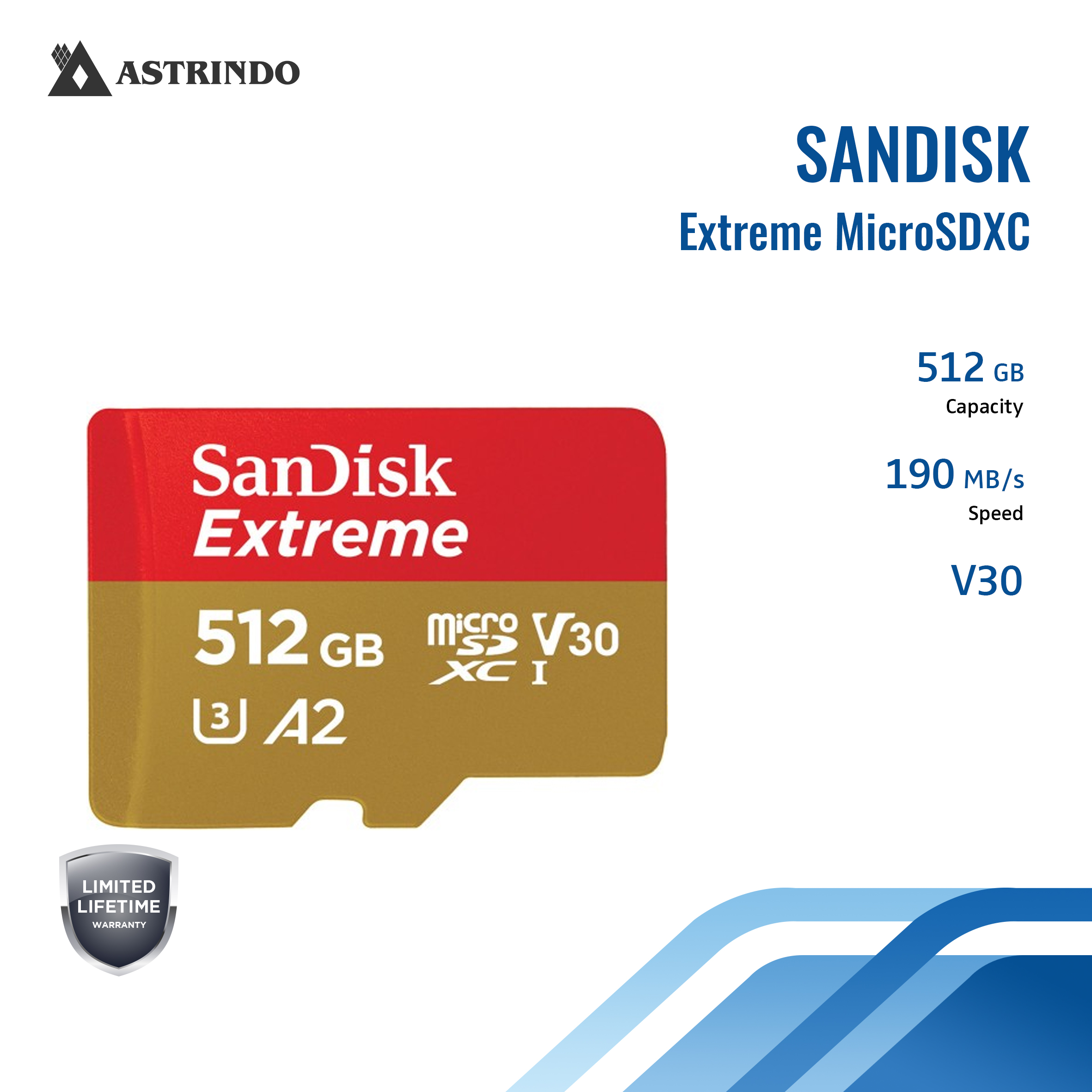 SANDISK SanDisk Extreme microSD Mobile Gaming 512GB SQXAV V30 U3