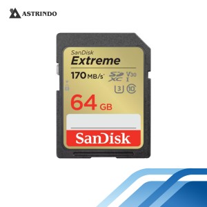 SanDisk Extreme 64GB SDXC SDXV2 V30 U3 C10 UHS-I 1