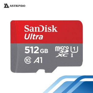 SanDisk Ultra microSDXC SQUAC 512GB A1 C10 U1 UHS-