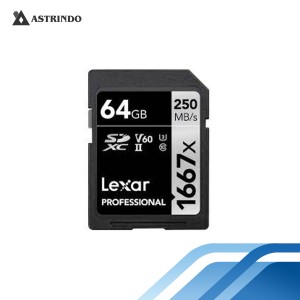 Lexar® SD Card Professional 1667x SDXC™ UHS-II 64G