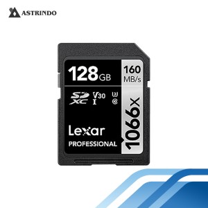 Lexar SD Card 128GB Professional 1066x SDXC UHS-I-